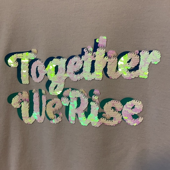 NWOT Together We Rise Sequin sweatshirt 💜🦄 - Picture 2 of 4